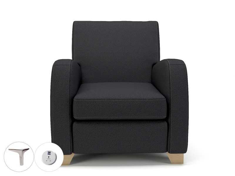 Wynne 81cm Wide Armchair in Warwick Dolly Fabric - Image 23