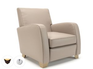 Wynne 81cm Wide Armchair in Cristina Marrone Ultima Faux Leather - Image 115