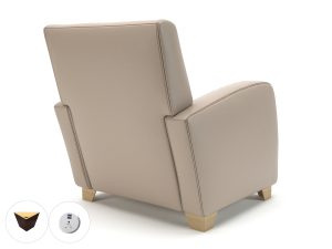 Wynne 81cm Wide Armchair in Cristina Marrone Ultima Faux Leather - Image 62