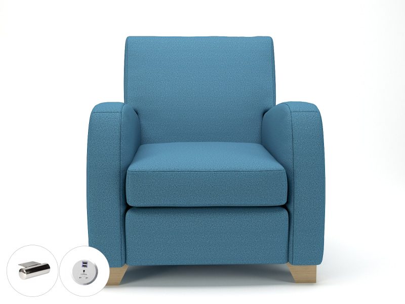 Wynne 81cm Wide Armchair in Warwick Dolly Fabric - Image 29