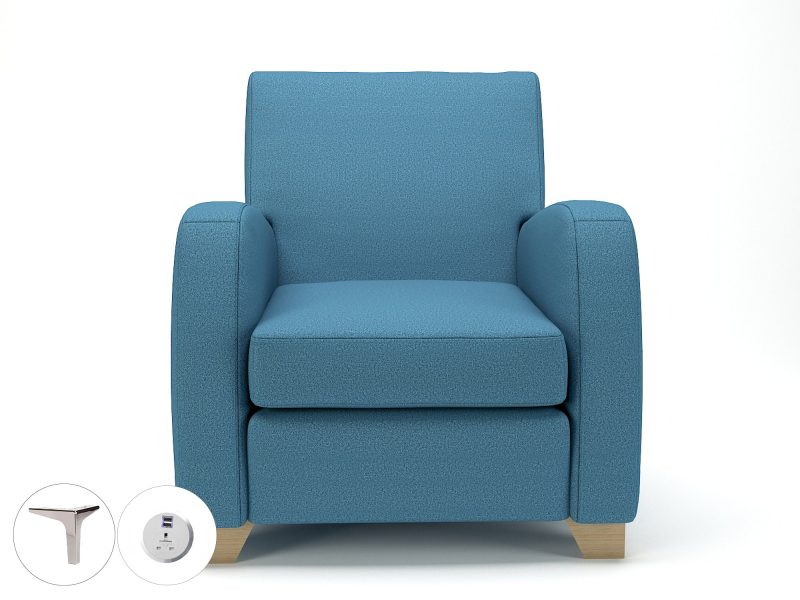 Wynne 81cm Wide Armchair in Warwick Dolly Fabric - Image 33