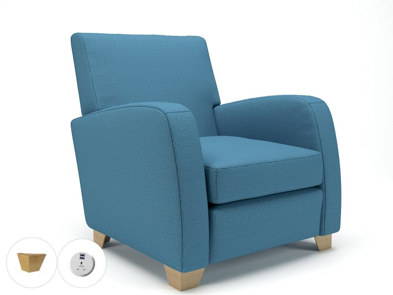 Wynne 81cm Wide Armchair in Warwick Dolly Fabric - Image 91