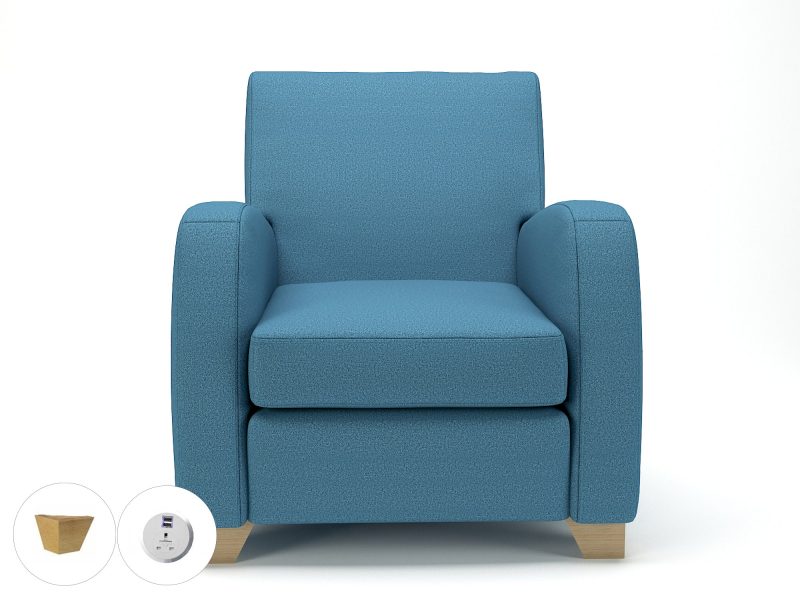 Wynne 81cm Wide Armchair in Warwick Dolly Fabric - Image 41