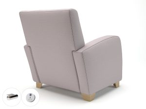 Wynne 81cm Wide Armchair in Warwick Dolly Fabric - Image 44