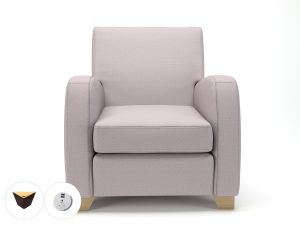 Wynne 81cm Wide Armchair in Warwick Dolly Fabric - Image 51