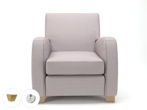 Wynne 81cm Wide Armchair in Warwick Dolly Fabric - Image 55