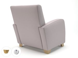 Wynne 81cm Wide Armchair in Warwick Dolly Fabric - Image 56