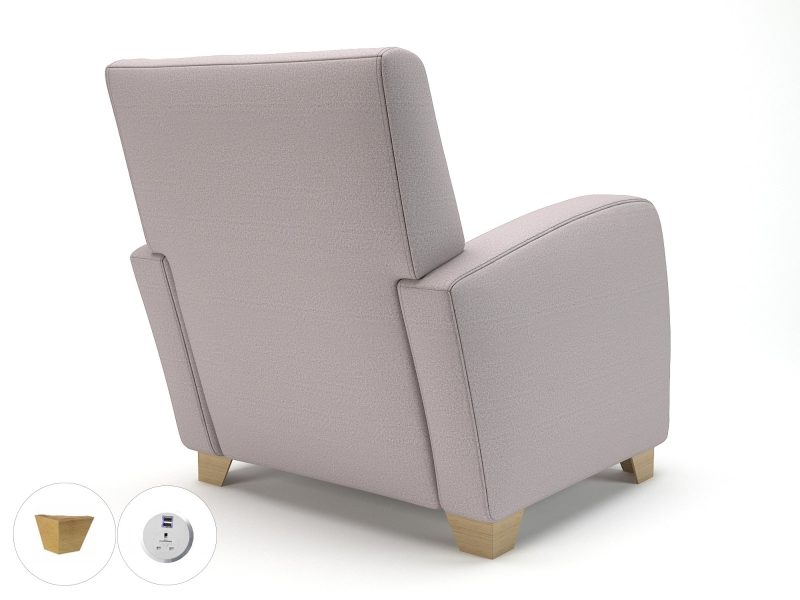 Wynne 81cm Wide Armchair in Warwick Dolly Fabric - Image 56