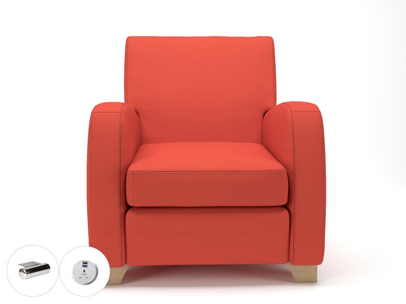 Wynne 81cm Wide Armchair in Warwick Dolly Fabric - Image 57