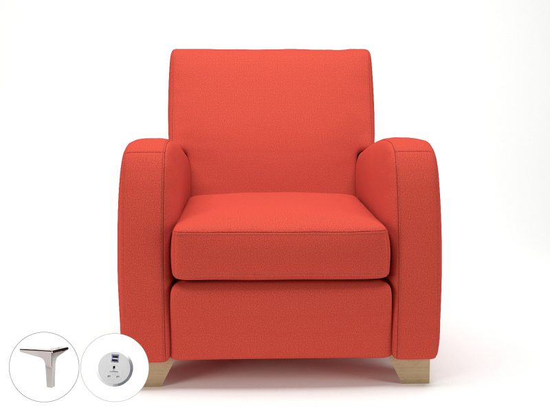 Wynne 81cm Wide Armchair in Warwick Dolly Fabric - Image 61