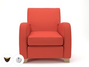 Wynne 81cm Wide Armchair in Warwick Dolly Fabric - Image 65