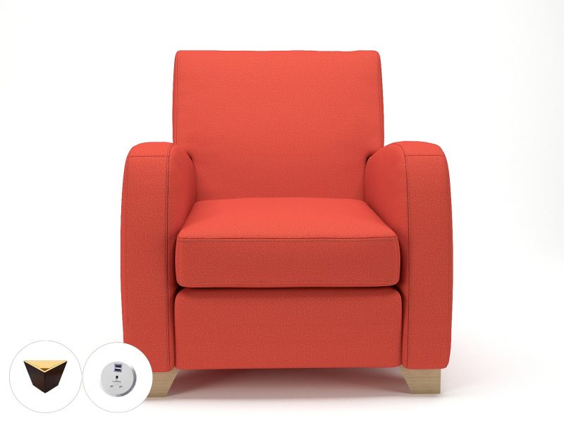 Wynne 81cm Wide Armchair in Warwick Dolly Fabric - Image 65