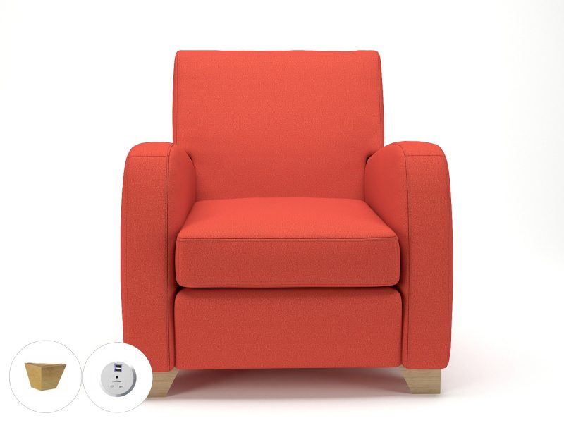 Wynne 81cm Wide Armchair in Warwick Dolly Fabric - Image 69