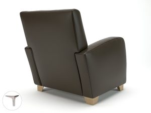 Wynne 81cm Wide Armchair in Cristina Marrone Ultima Faux Leather - Image 68