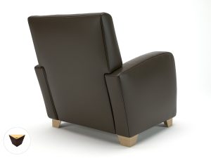 Wynne 81cm Wide Armchair in Cristina Marrone Ultima Faux Leather - Image 72
