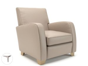 Wynne 81cm Wide Armchair in Cristina Marrone Ultima Faux Leather - Image 124