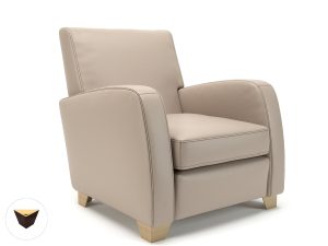 Wynne 81cm Wide Armchair in Cristina Marrone Ultima Faux Leather - Image 125