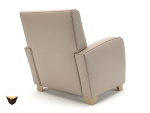 Wynne 81cm Wide Armchair in Cristina Marrone Ultima Faux Leather - Image 82