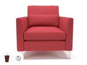 Roselle 90cm Wide Armchair in Camira Era Fabric with Socket - Image 8