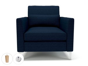 Roselle 90cm Wide Armchair in Camira Era Fabric with Socket - Image 35