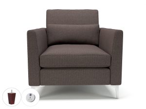 Roselle 90cm Wide Armchair in Camira Era Fabric with Socket - Image 44