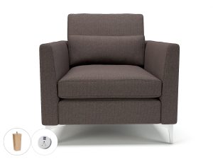Roselle 90cm Wide Armchair in Camira Era Fabric with Socket - Image 47