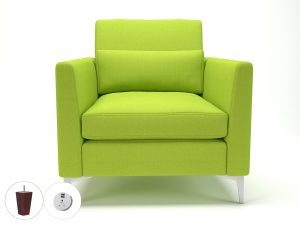 Roselle 90cm Wide Armchair in Camira Era Fabric with Socket - Image 68