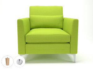 Roselle 90cm Wide Armchair in Camira Era Fabric with Socket - Image 71
