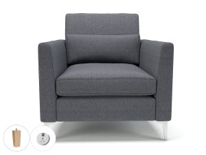 Roselle 90cm Wide Armchair in Camira Era Fabric with Socket - Image 83