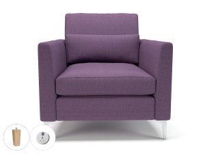 Roselle 90cm Wide Armchair in Camira Era Fabric with Socket - Image 95