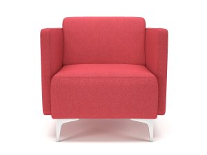 Napa Slim Arm 75cm Wide Armchair in Camira Era Fabric - Image 2