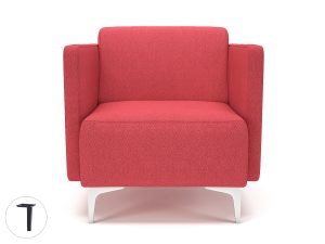 Napa Slim Arm 75cm Wide Armchair in Camira Era Fabric - Image 5