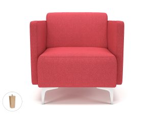 Napa Slim Arm 75cm Wide Armchair in Camira Era Fabric - Image 11
