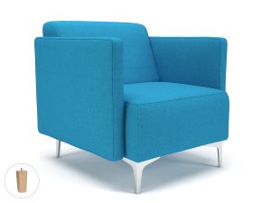 Napa Slim Arm 75cm Wide Armchair in Camira Era Fabric - Image 22