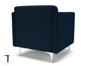 Napa Slim Arm 75cm Wide Armchair in Camira Era Fabric - Image 30