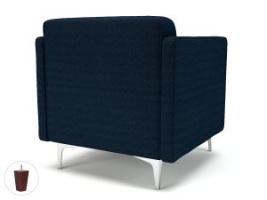 Napa Slim Arm 75cm Wide Armchair in Camira Era Fabric - Image 33