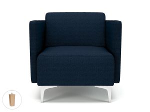 Napa Slim Arm 75cm Wide Armchair in Camira Era Fabric - Image 35