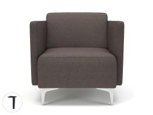 Napa Slim Arm 75cm Wide Armchair in Camira Era Fabric - Image 41