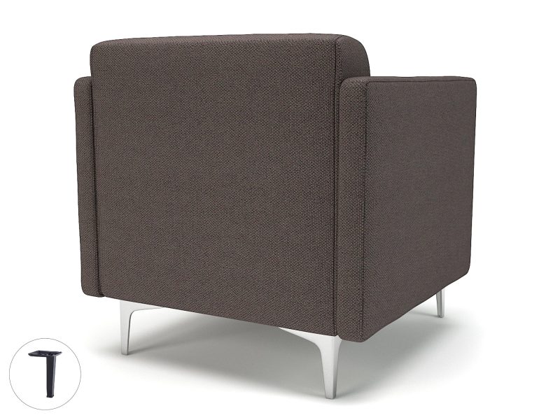 Napa Slim Arm 75cm Wide Armchair in Camira Era Fabric - Image 42