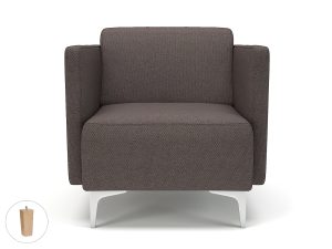 Napa Slim Arm 75cm Wide Armchair in Camira Era Fabric - Image 47