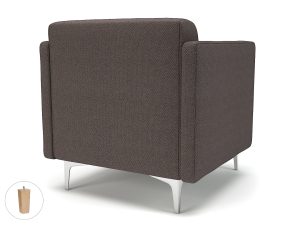 Napa Slim Arm 75cm Wide Armchair in Camira Era Fabric - Image 48
