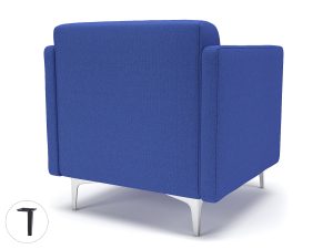 Napa Slim Arm 75cm Wide Armchair in Camira Era Fabric - Image 54