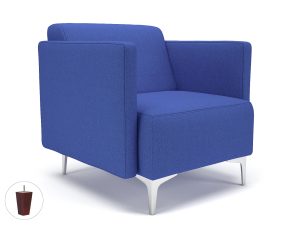Napa Slim Arm 75cm Wide Armchair in Camira Era Fabric - Image 55