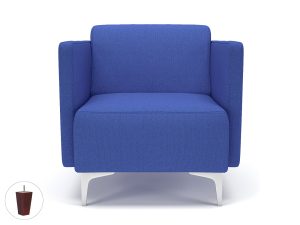 Napa Slim Arm 75cm Wide Armchair in Camira Era Fabric - Image 56