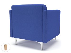 Napa Slim Arm 75cm Wide Armchair in Camira Era Fabric - Image 60