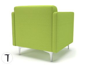 Napa Slim Arm 75cm Wide Armchair in Camira Era Fabric - Image 66