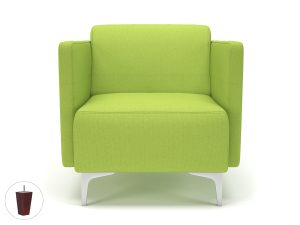 Napa Slim Arm 75cm Wide Armchair in Camira Era Fabric - Image 68