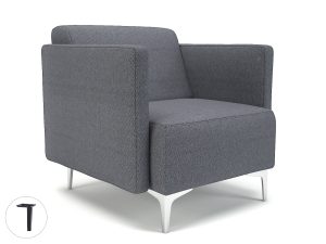 Napa Slim Arm 75cm Wide Armchair in Camira Era Fabric - Image 76