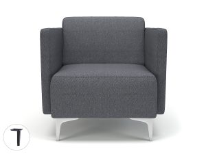 Napa Slim Arm 75cm Wide Armchair in Camira Era Fabric - Image 77