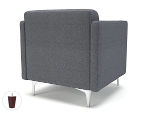 Napa Slim Arm 75cm Wide Armchair in Camira Era Fabric - Image 81